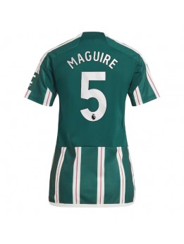 Billige Manchester United Harry Maguire #5 Bortedrakt Dame 2023-24 Kortermet
